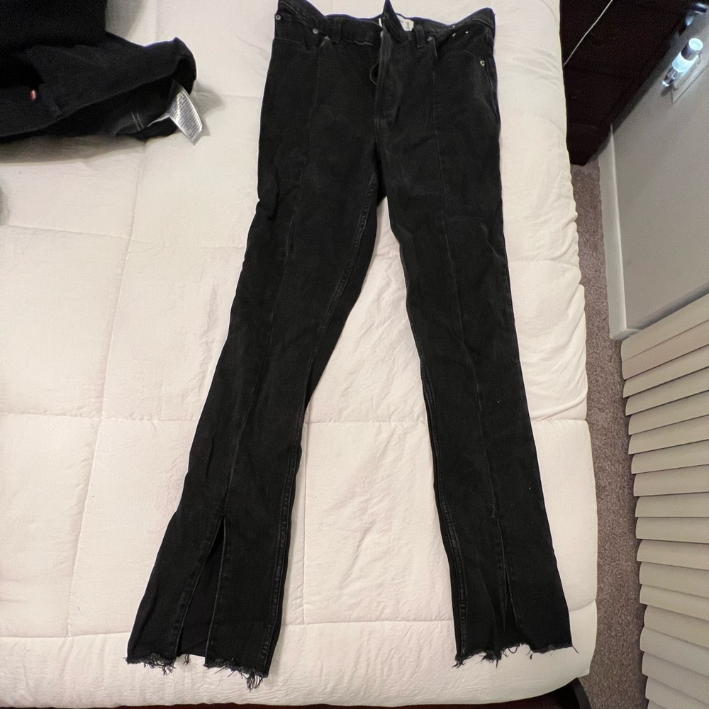 Split-hem Abercrombie and Fitch jeans
